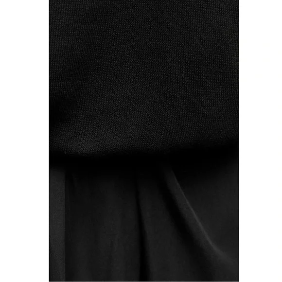 Zara Black Knit Top Midi Dress - Picture 3 of 7